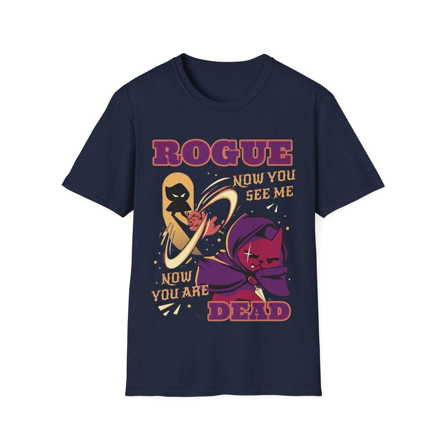 Cute Rogue DnD T-Shirt - Navy / S
