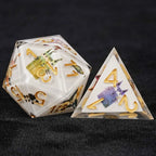 Unique dice sets: cute cartoon smiling cat resin dnd dice sets
