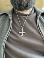 Saint Cuthbert Celtic Cross Necklace