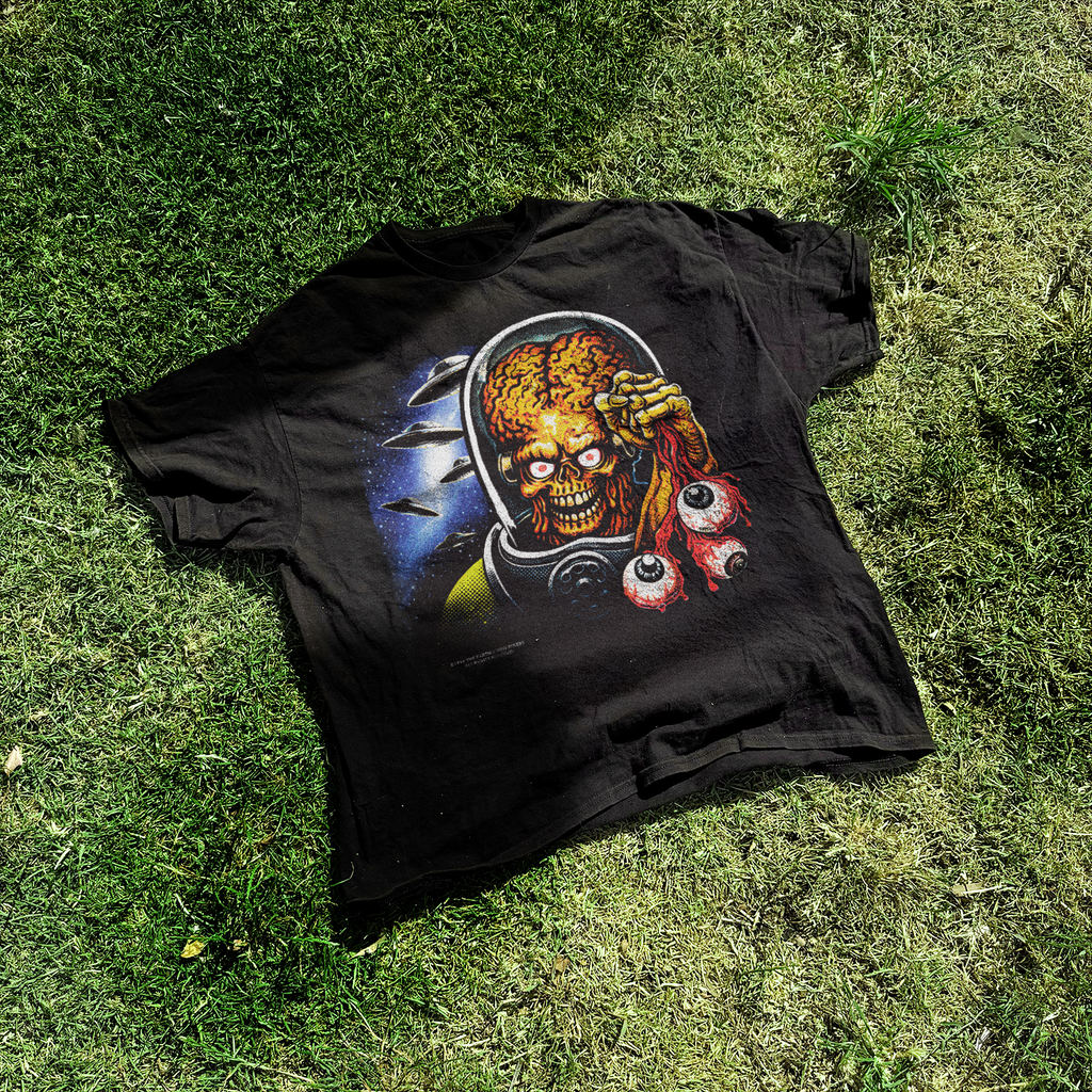 1996 Mars Attacks 'Eyeballs' Vintage Washed Promo Tee