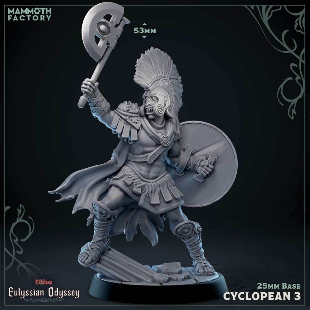 Cyclopean: Sculpt 3 (Cyclops Warrior) - 
