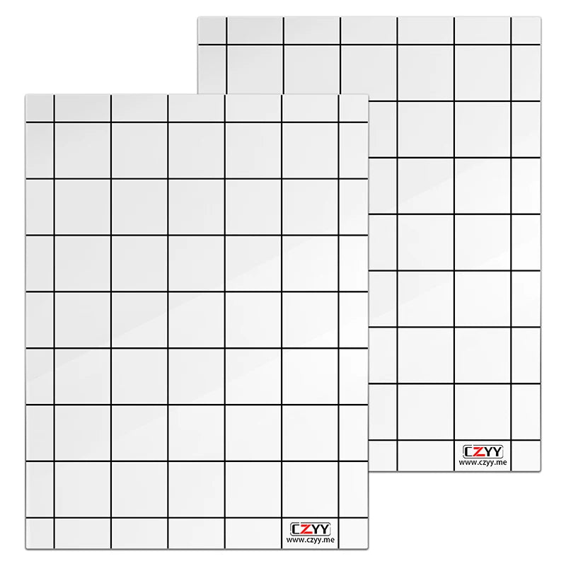 CZYY Acrylic Game Mat 1" Square Grid Overlay, 8"x11" Battle Map Board Clear & Durable