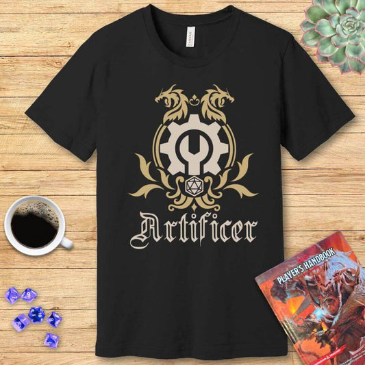 D&D Artificer Class Emblem T-Shirt - Navy / S