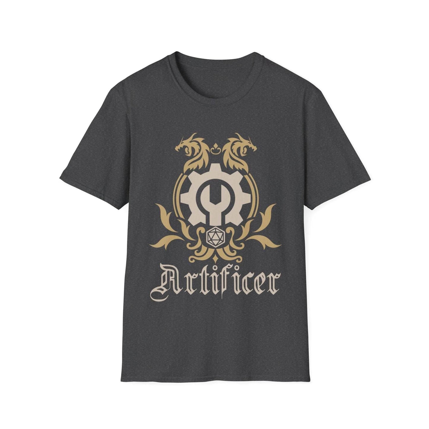 D&D Artificer Class Emblem T-Shirt - Dark Heather / S