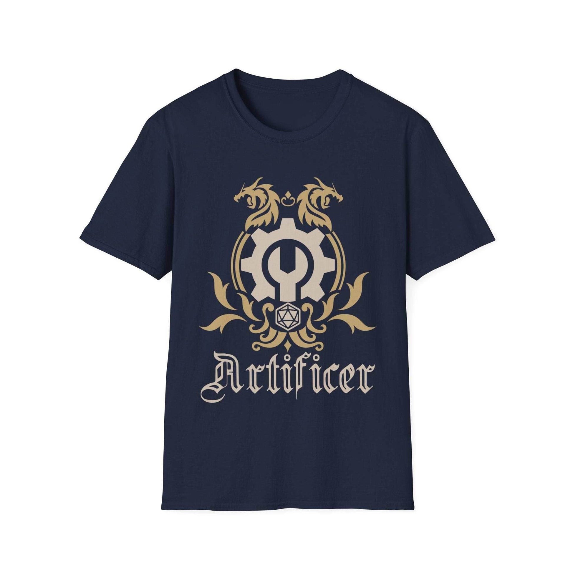 D&D Artificer Class Emblem T-Shirt - Navy / S