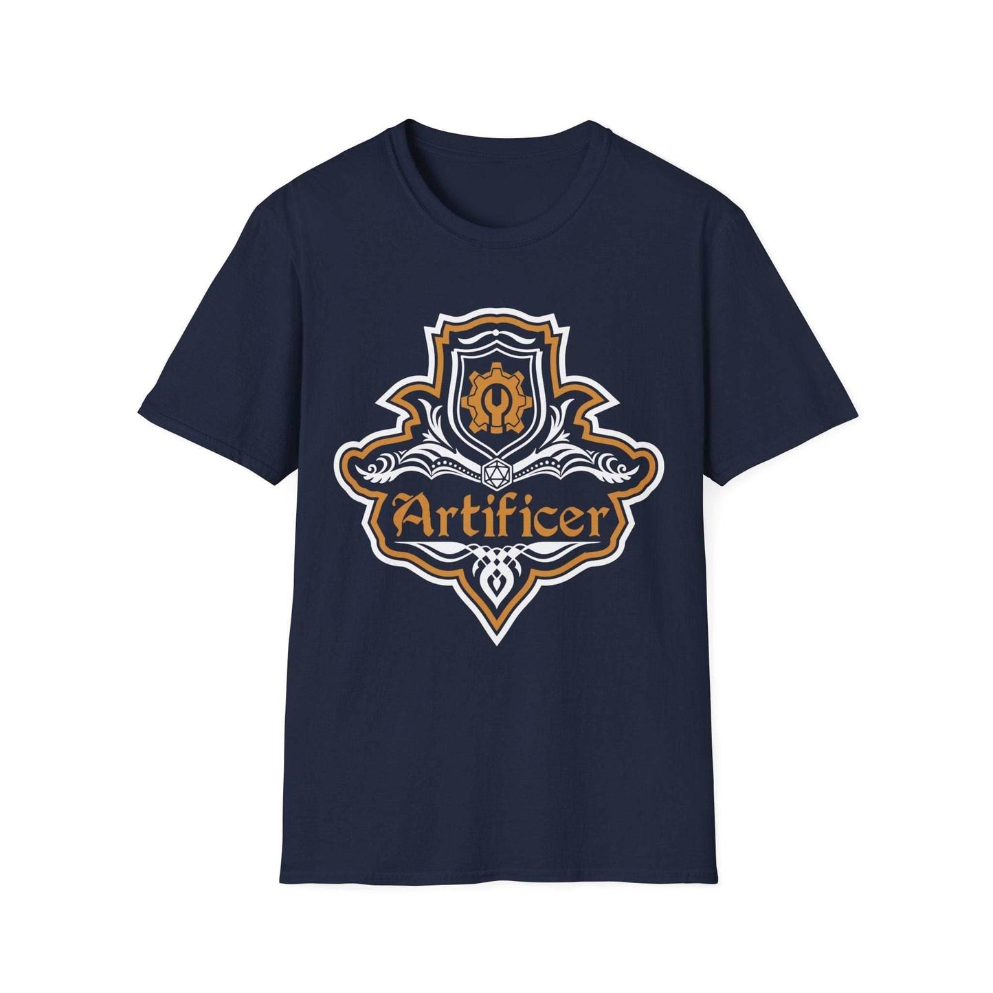 D&D Artificer Class Fancy Emblem T-Shirt - Navy / S