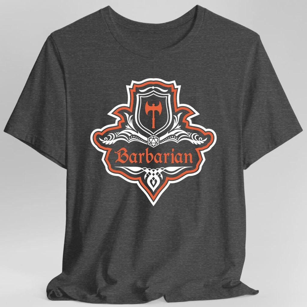 D&D Barbarian Class Fancy Emblem T-Shirt