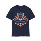 D&D Barbarian Class Fancy Emblem T-Shirt - Navy / S