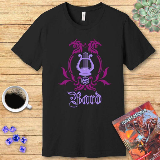 D&D Bard Class Emblem T-Shirt - Navy / S