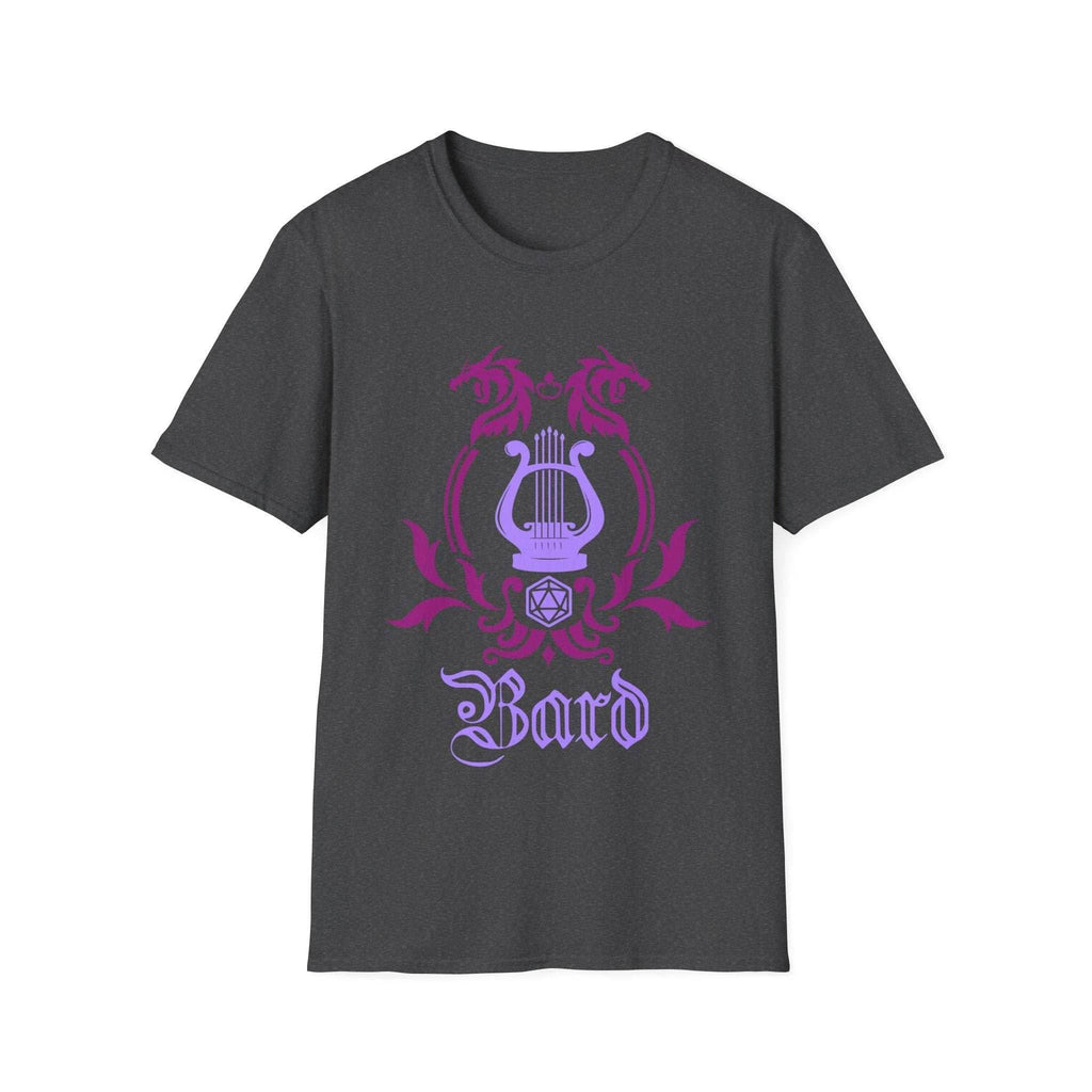 D&D Bard Class Emblem T-Shirt - Dark Heather / S