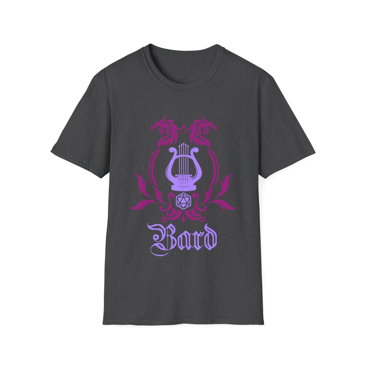 D&D Bard Class Emblem T-Shirt - Dark Heather / S