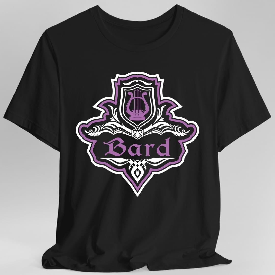 D&D Bard Class Fancy Emblem T-Shirt