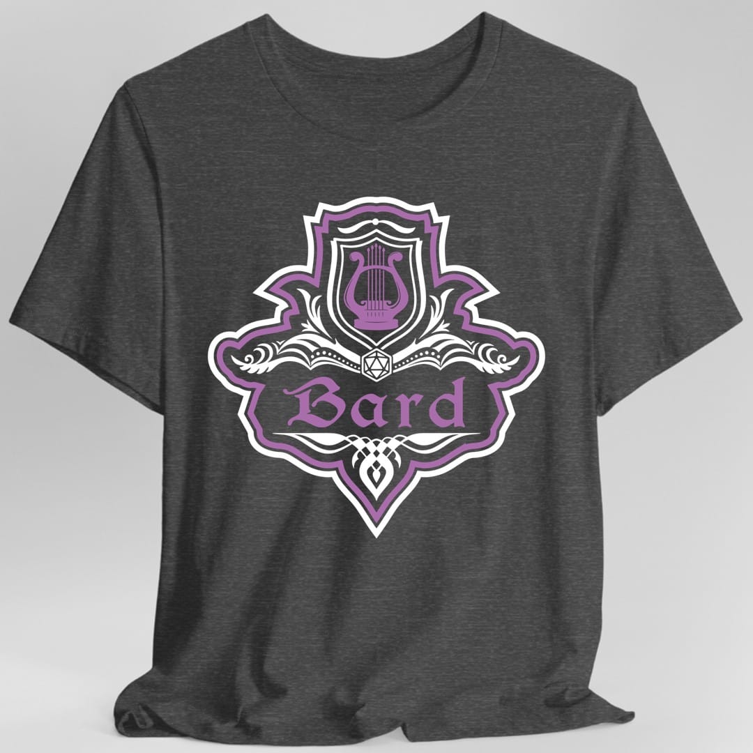 D&D Bard Class Fancy Emblem T-Shirt