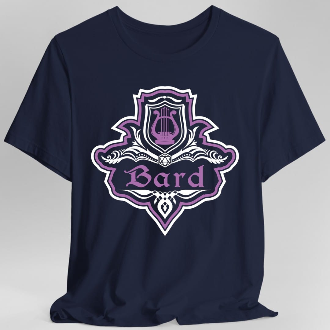 D&D Bard Class Fancy Emblem T-Shirt