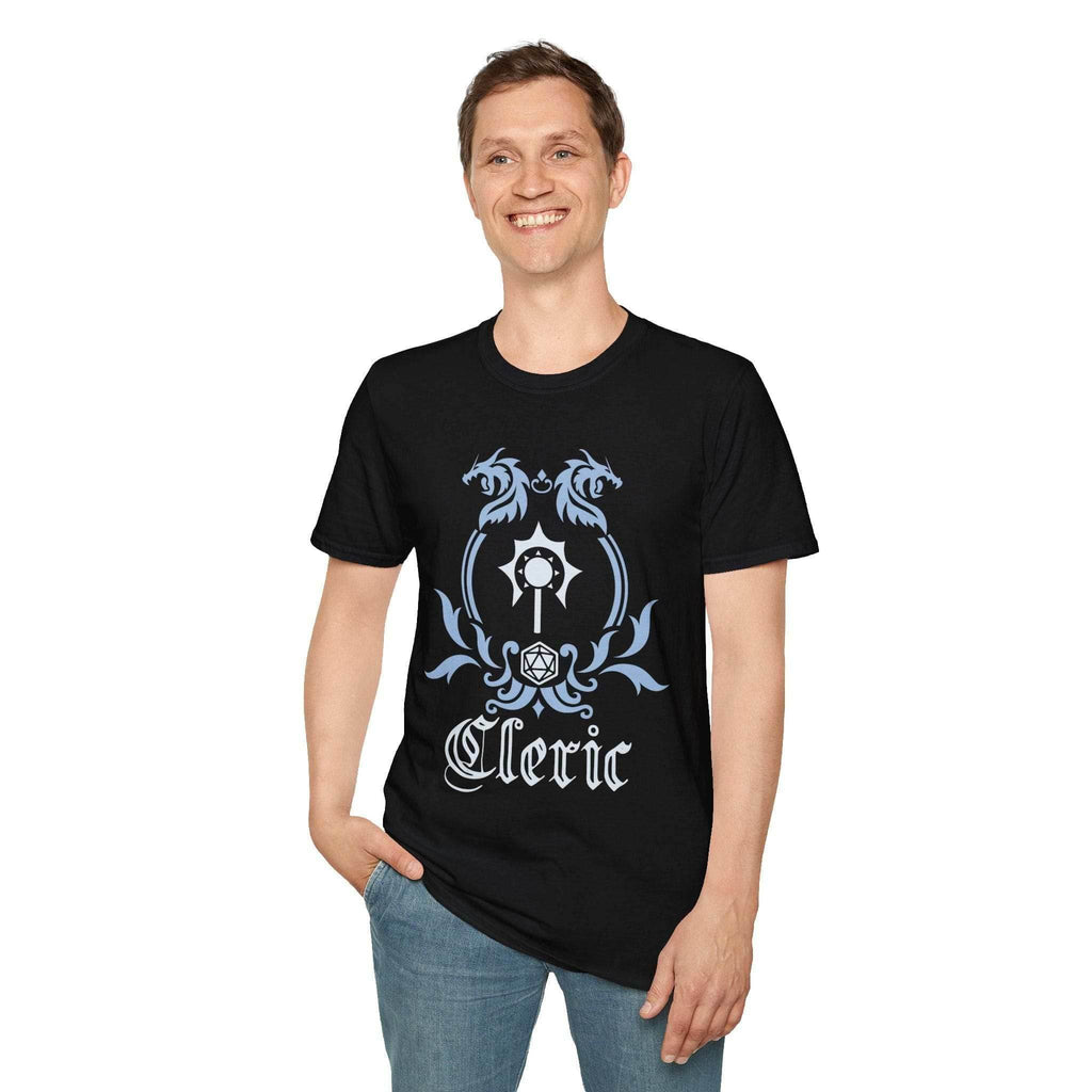 D&D Cleric Class Emblem T-Shirt - Navy / S