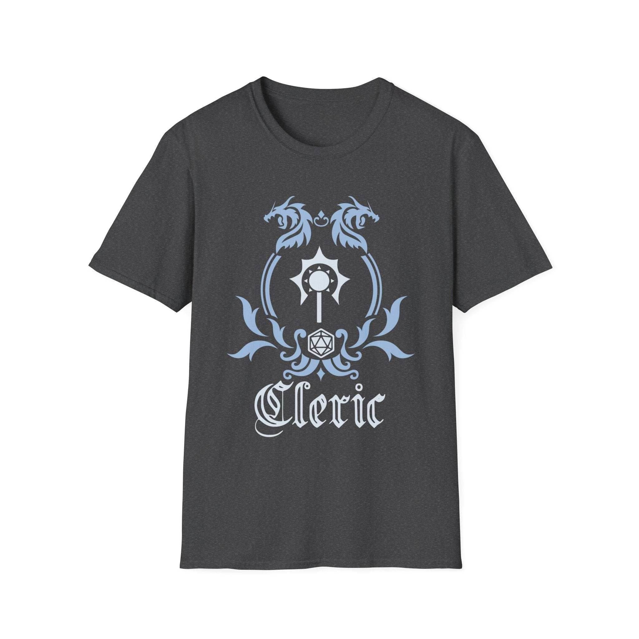 D&D Cleric Class Emblem T-Shirt - Dark Heather / S