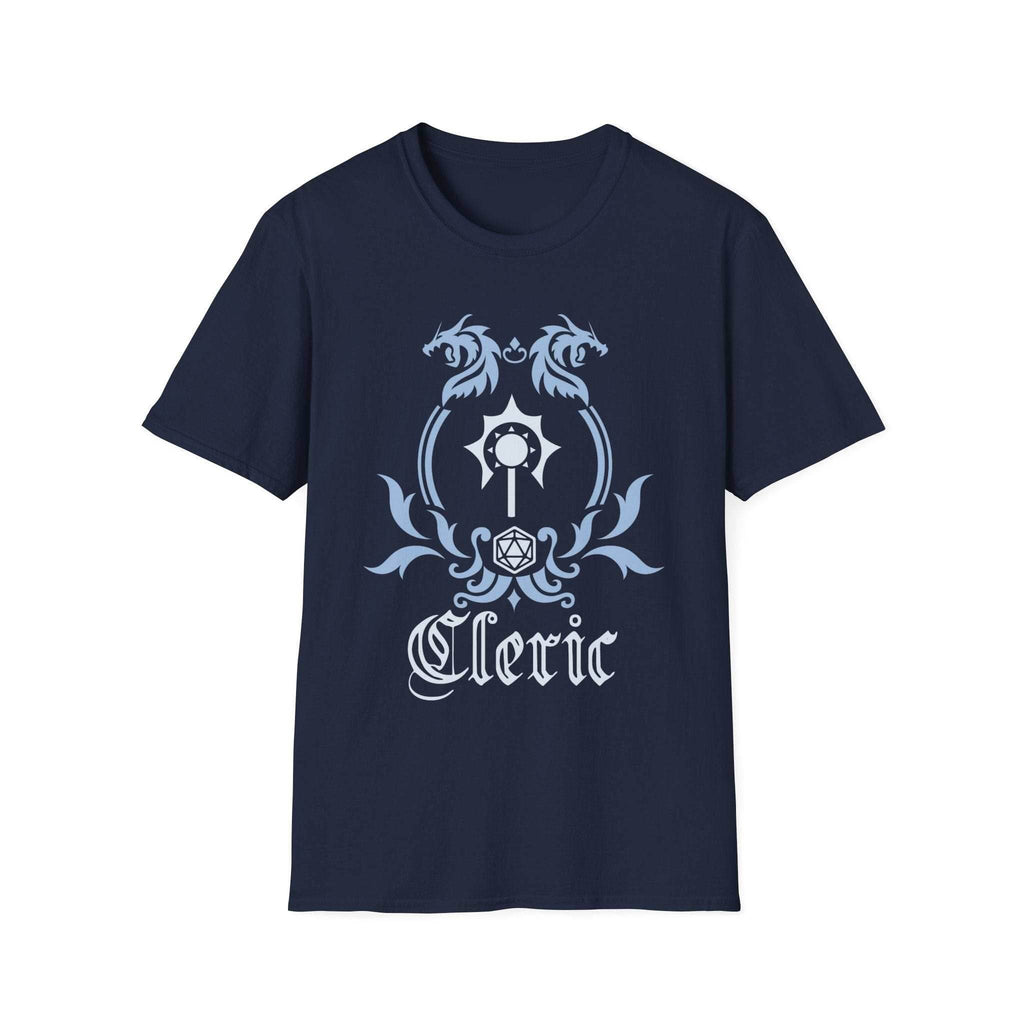 D&D Cleric Class Emblem T-Shirt - Navy / S