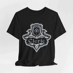 D&D Cleric Class Fancy Emblem T-Shirt - Black / S