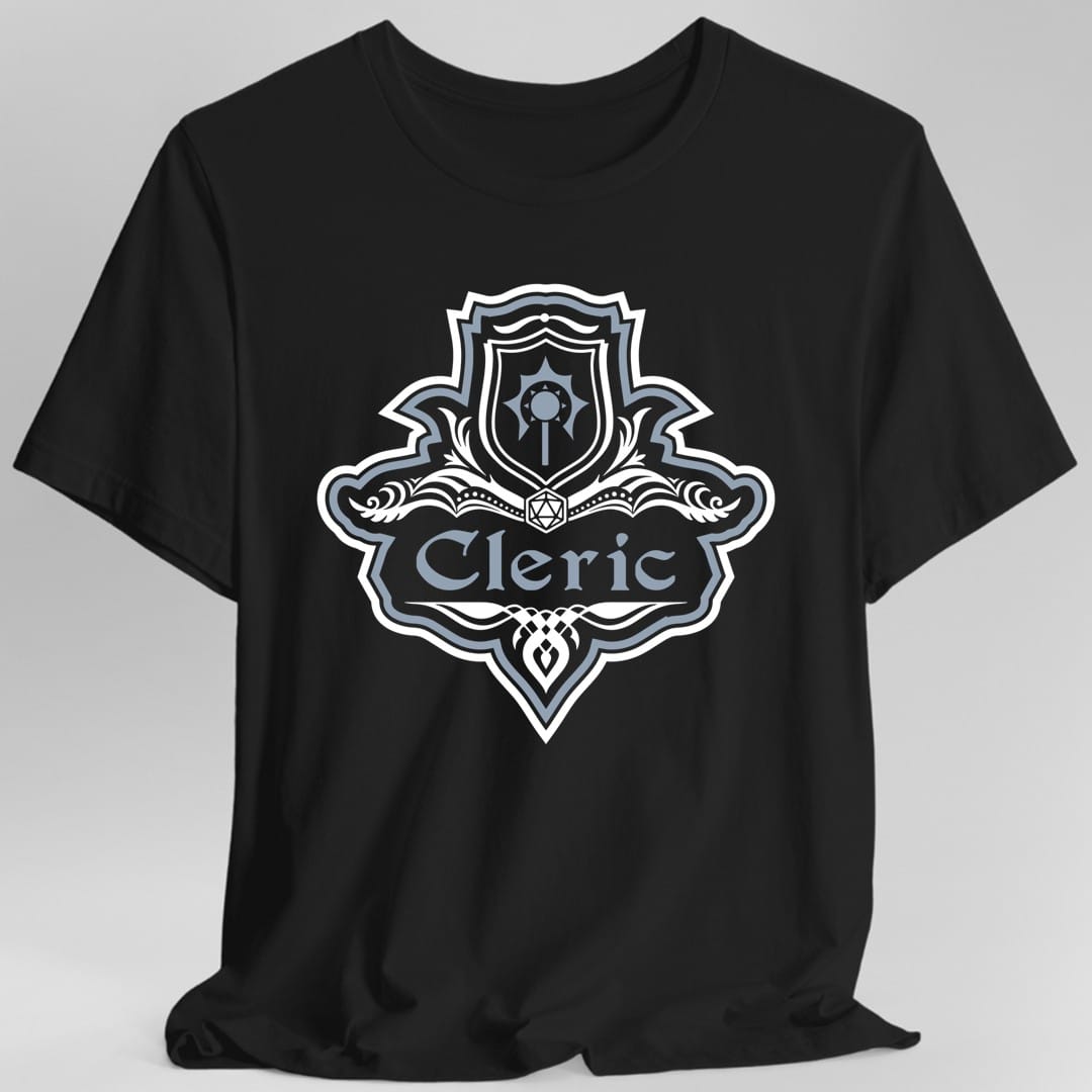 D&D Cleric Class Fancy Emblem T-Shirt