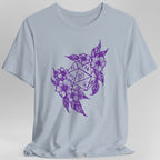 D&D D20 Dice Flower T-Shirt