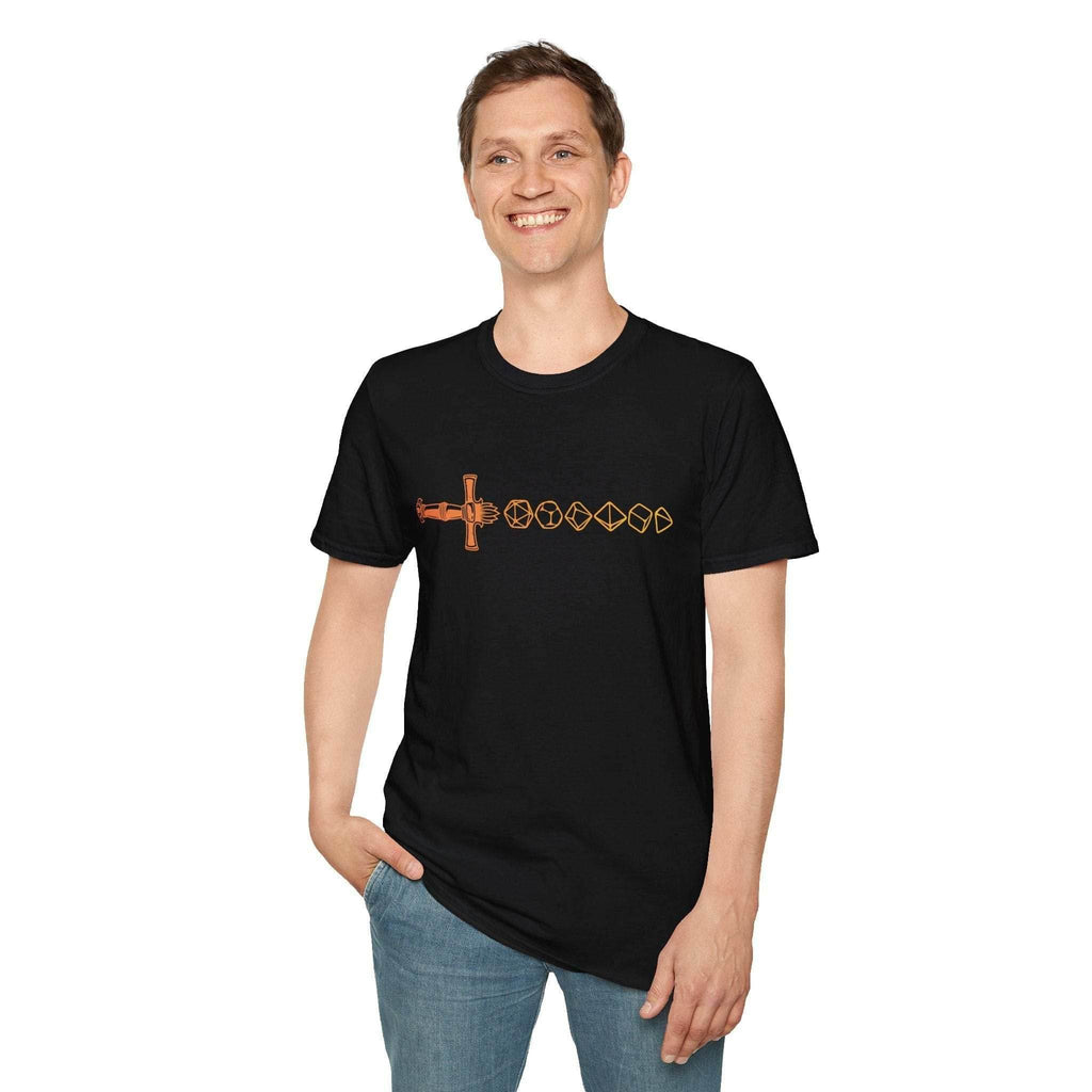 D&D Dice Sword T-Shirt - Navy / S