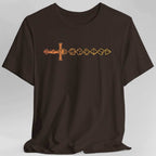 D&D Dice Sword T-Shirt - Dark Chocolate / S