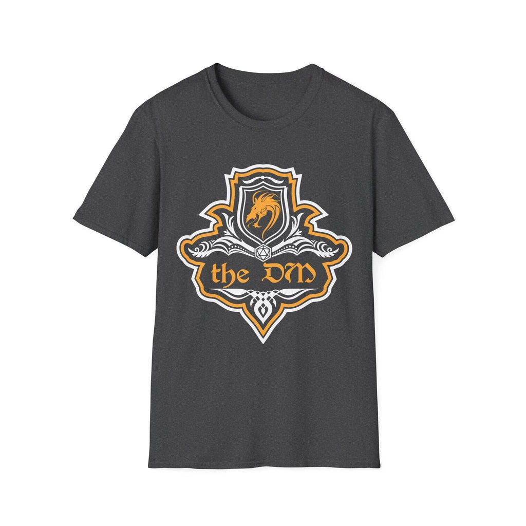 D&D DM Fancy Emblem T-Shirt for Dungeon Masters - Dark Heather / S