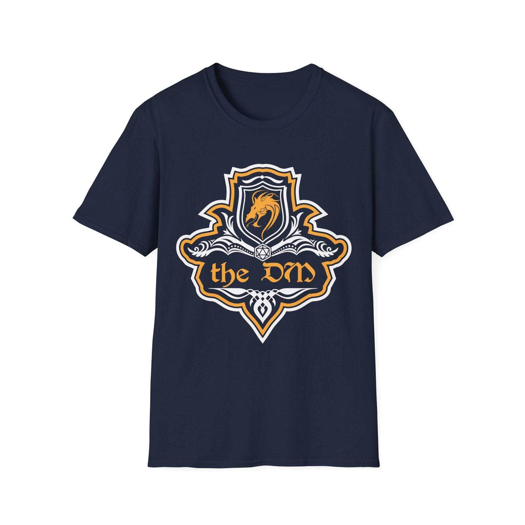 D&D DM Fancy Emblem T-Shirt for Dungeon Masters - Navy / S