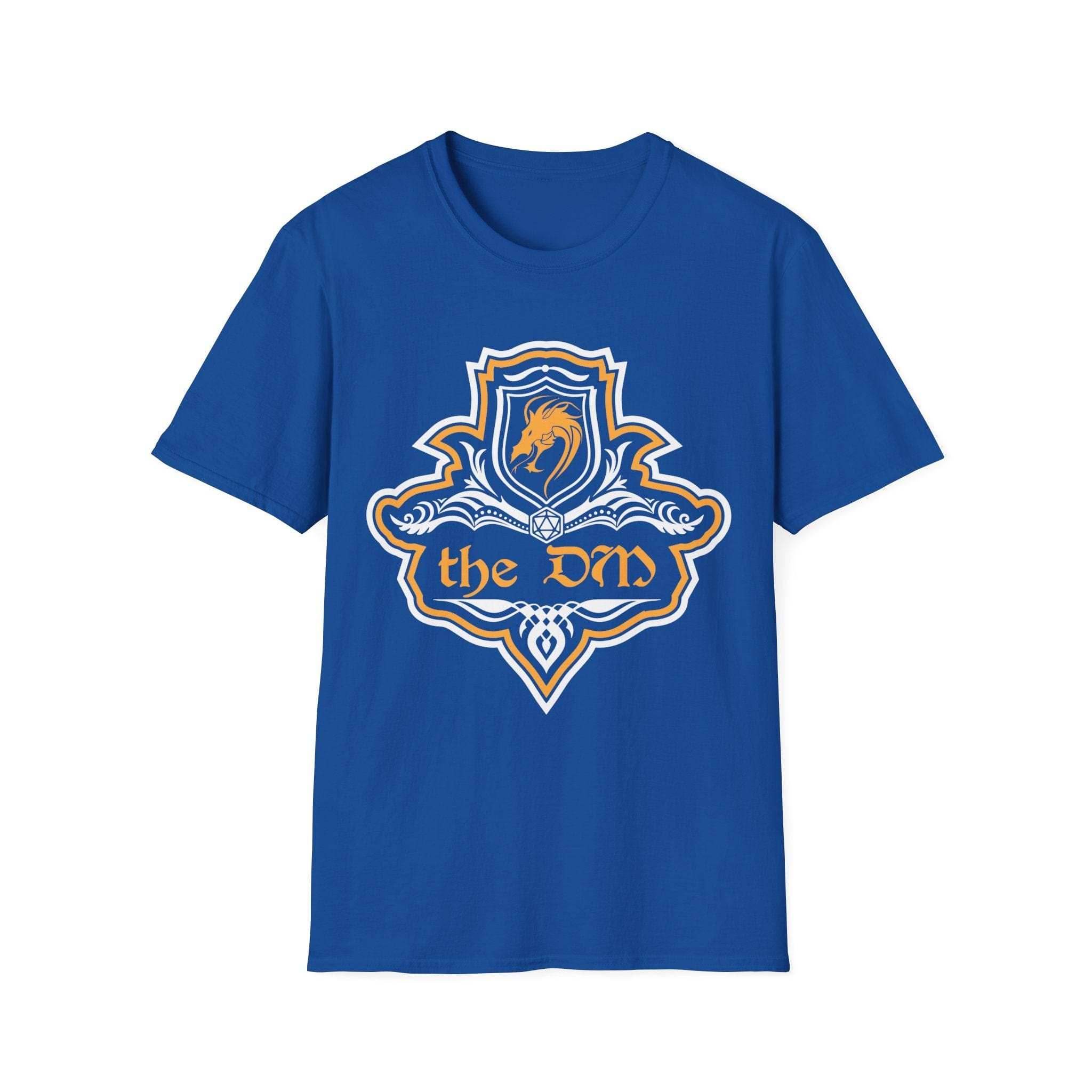 D&D DM Fancy Emblem T-Shirt for Dungeon Masters - Royal / S