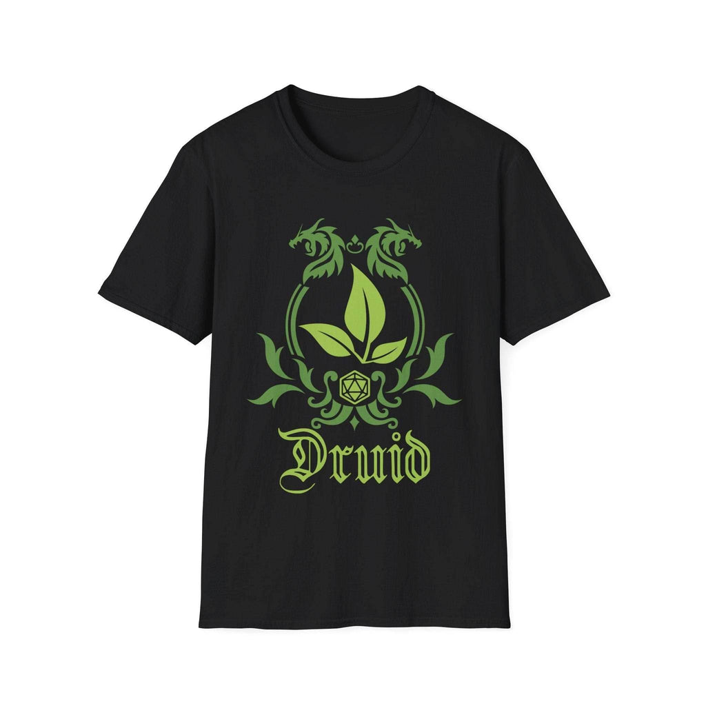 D&D Druid Class Emblem T-Shirt - Black / S