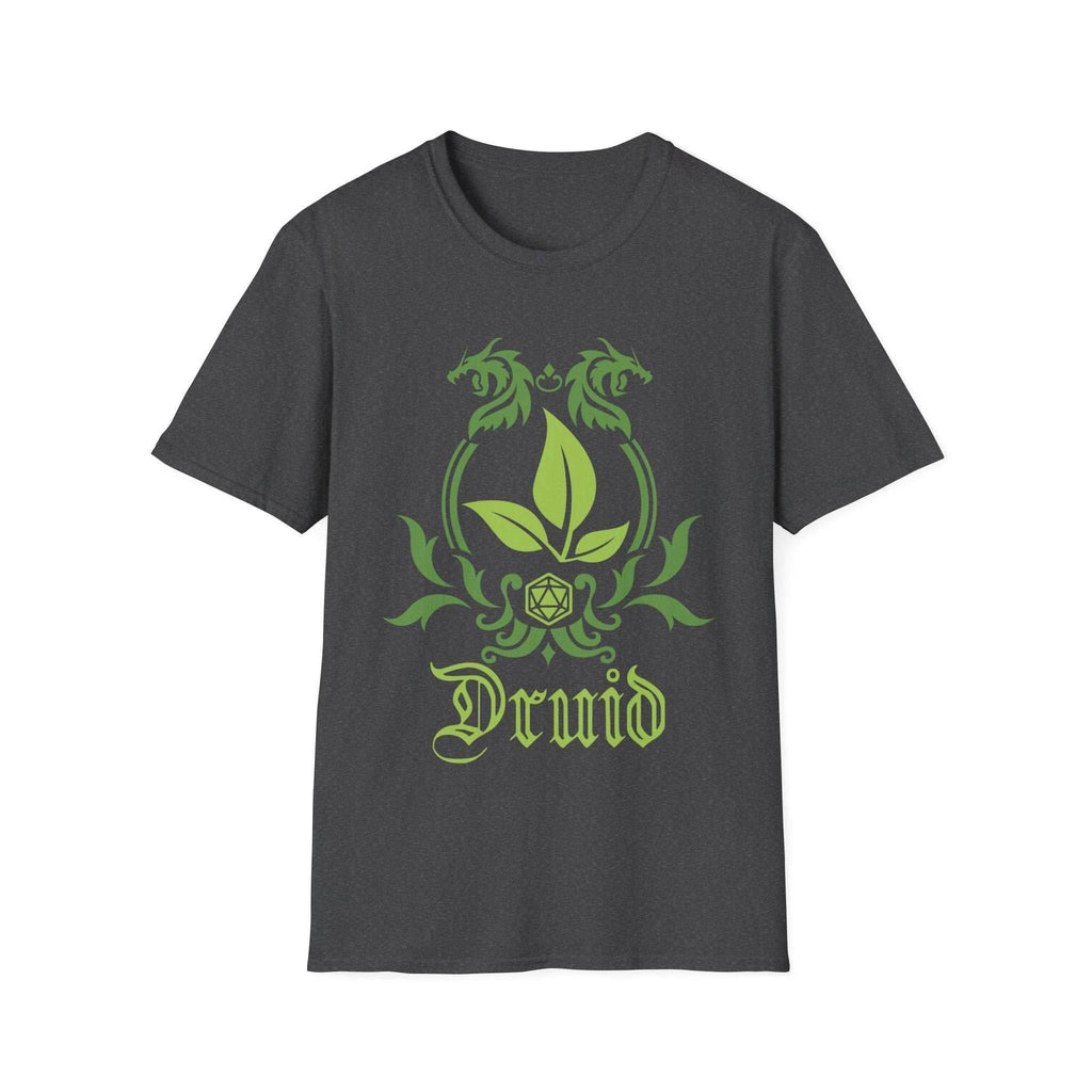 D&D Druid Class Emblem T-Shirt - Dark Heather / S