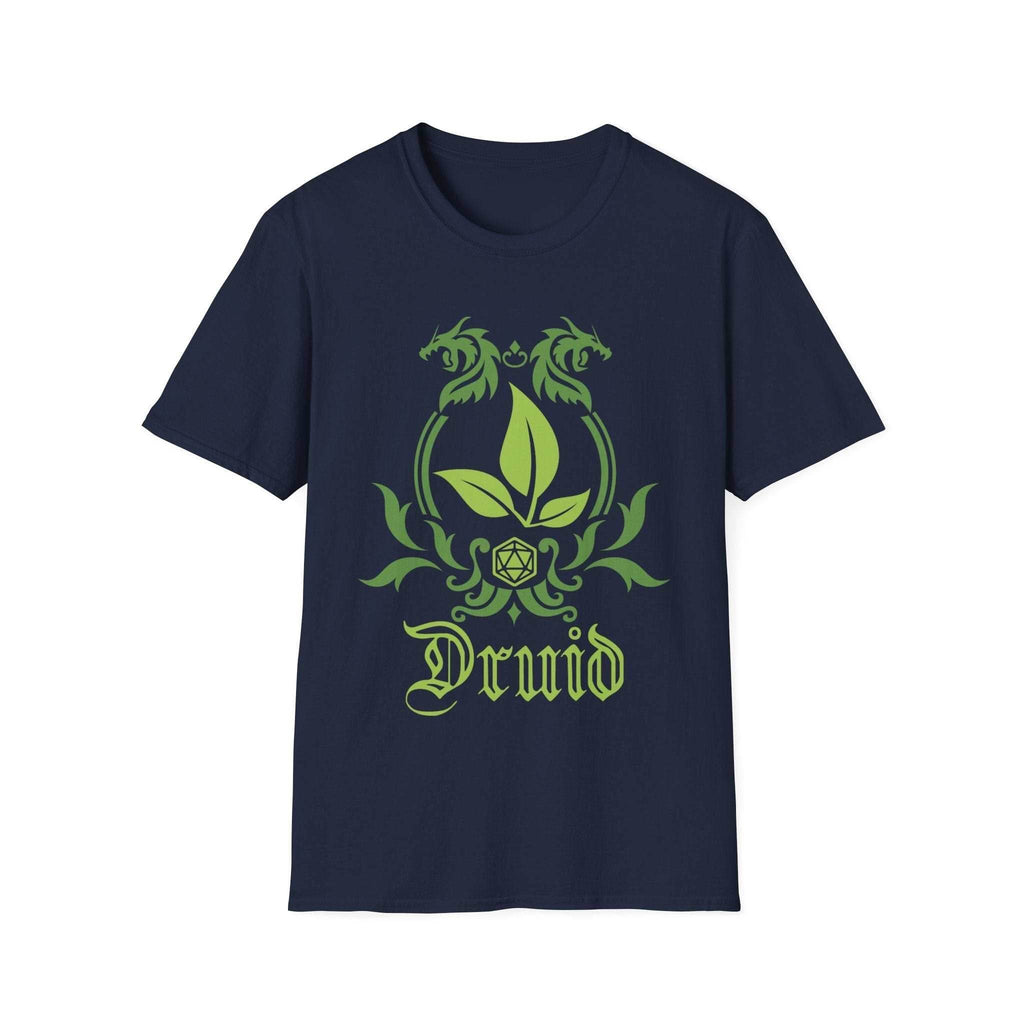 D&D Druid Class Emblem T-Shirt - Navy / S