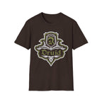D&D Druid Class Fancy Emblem T-Shirt - Dark Chocolate / S