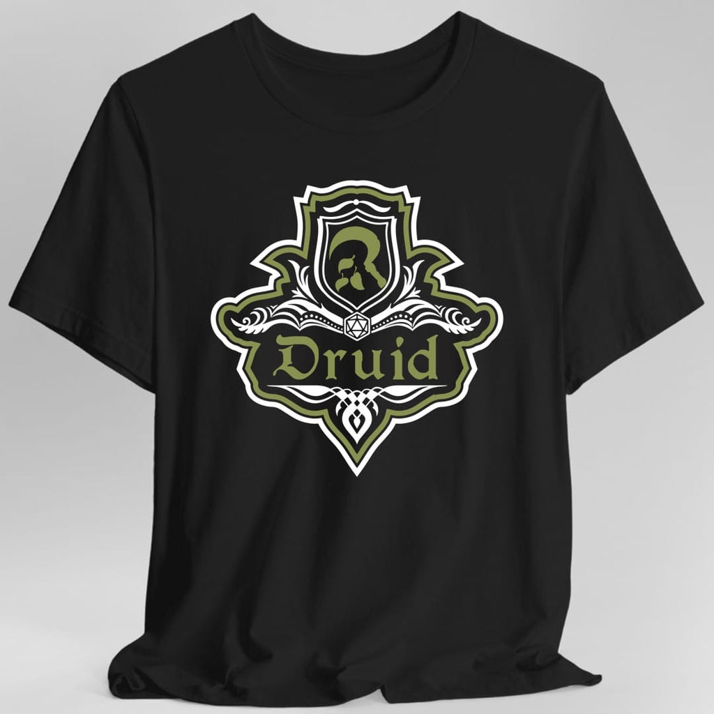 D&D Druid Class Fancy Emblem T-Shirt