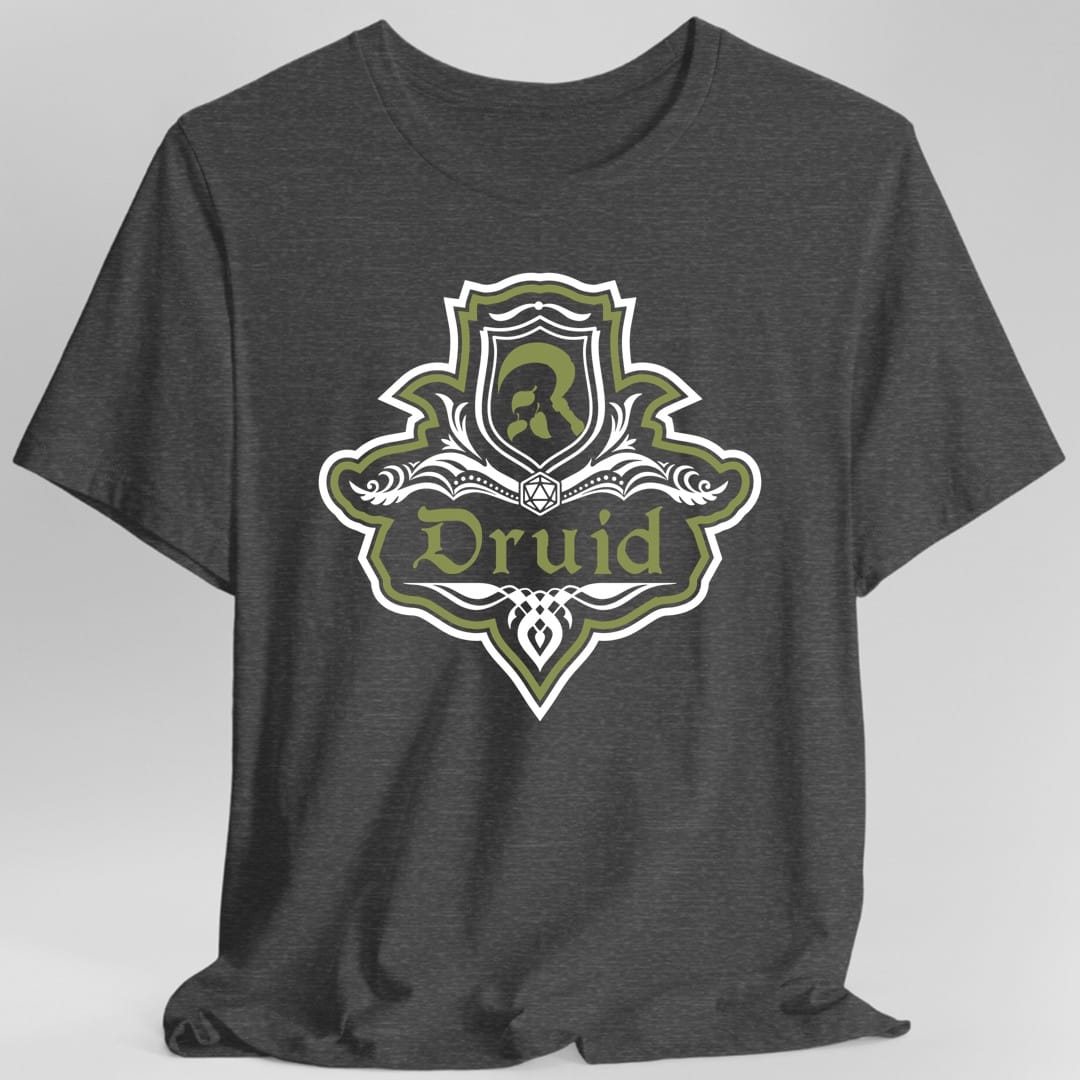 D&D Druid Class Fancy Emblem T-Shirt