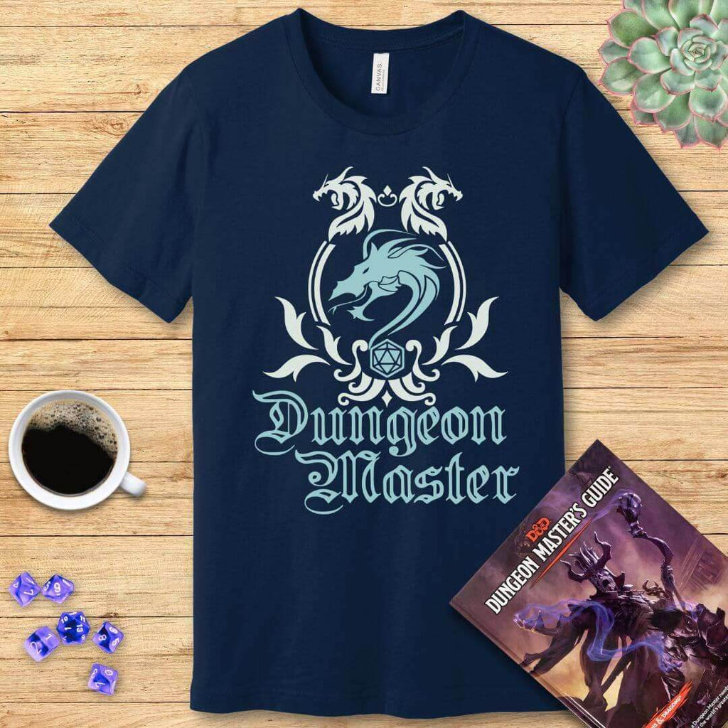 D&D Dungeon Master DM Emblem T-Shirt - Navy / S