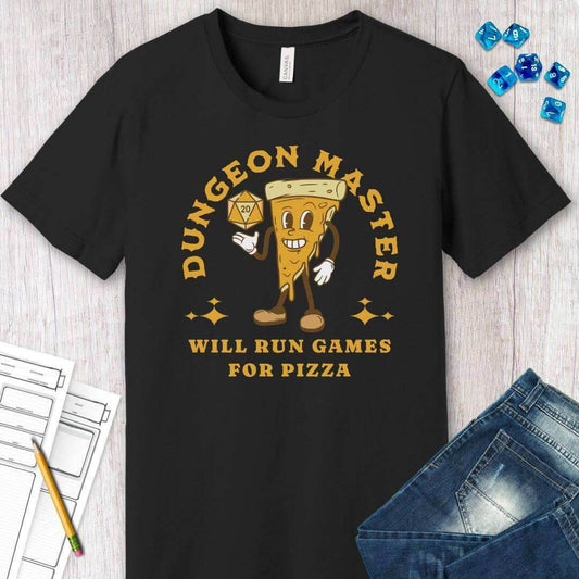 D&D Dungeon Master for Pizza T-Shirt - Navy / S