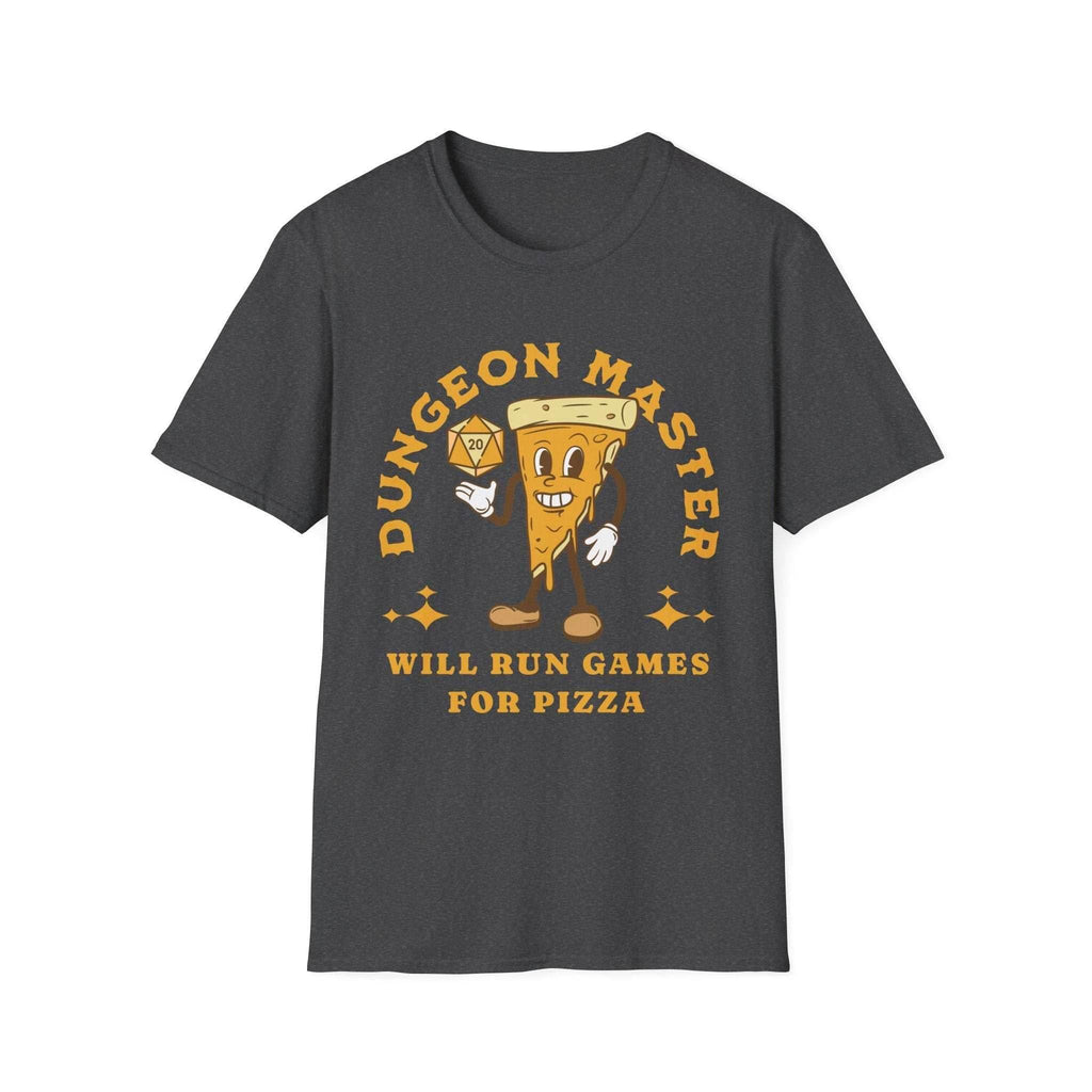 D&D Dungeon Master for Pizza T-Shirt - Dark Heather / S
