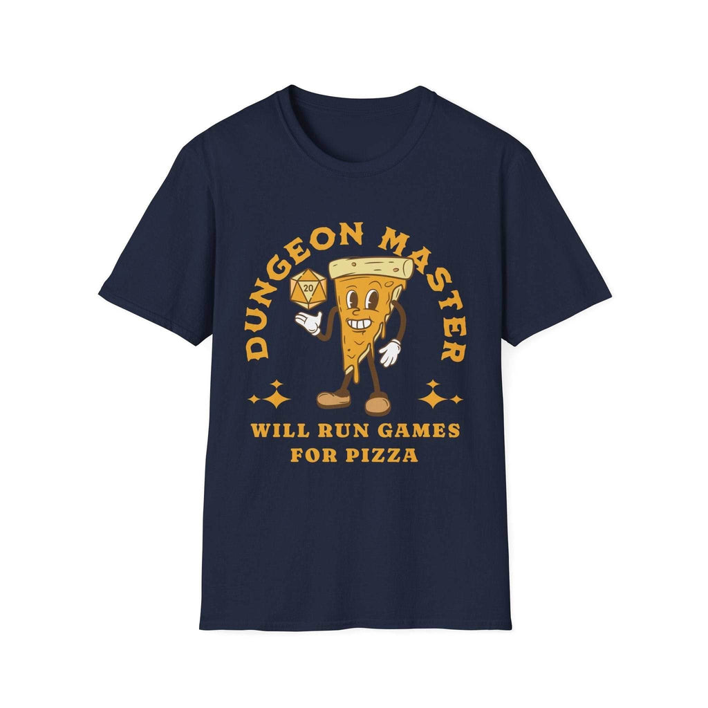 D&D Dungeon Master for Pizza T-Shirt - Navy / S