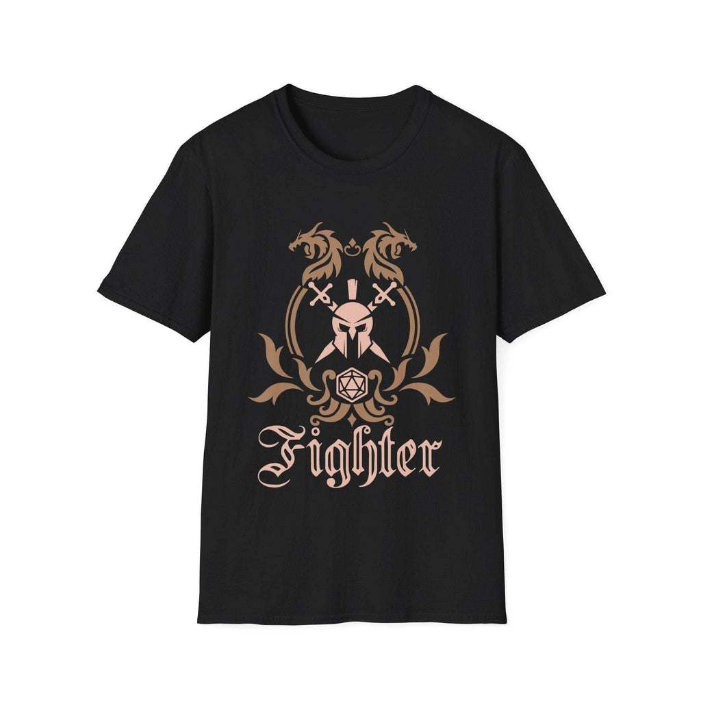 D&D Fighter Class Emblem T-Shirt - Black / S