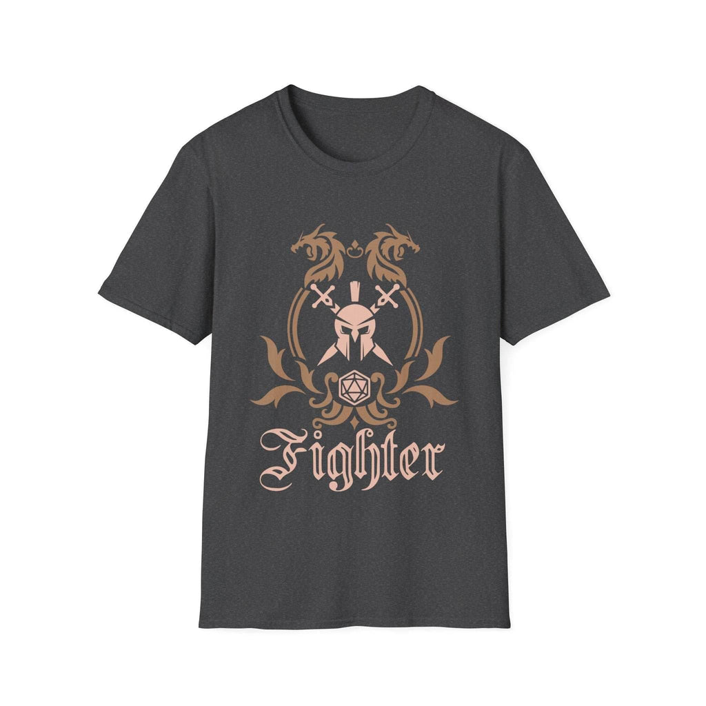 D&D Fighter Class Emblem T-Shirt - Dark Heather / S