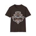 D&D Fighter Class Fancy Emblem T-Shirt - Dark Chocolate / S
