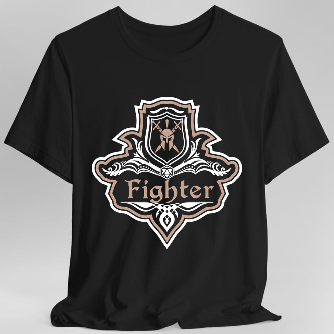 D&D Fighter Class Fancy Emblem T-Shirt