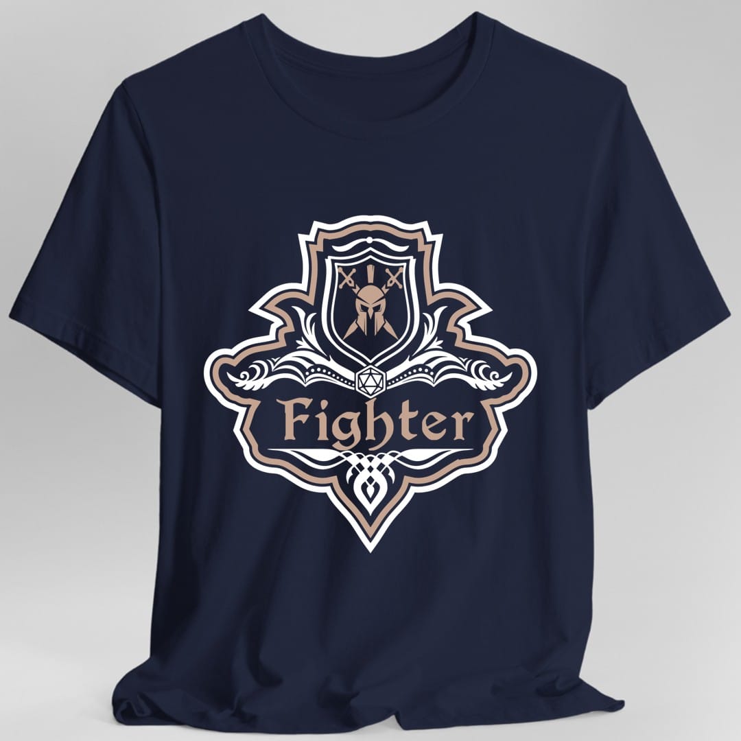 D&D Fighter Class Fancy Emblem T-Shirt