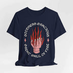 D&D Fireball Spell Shirt - Navy / S