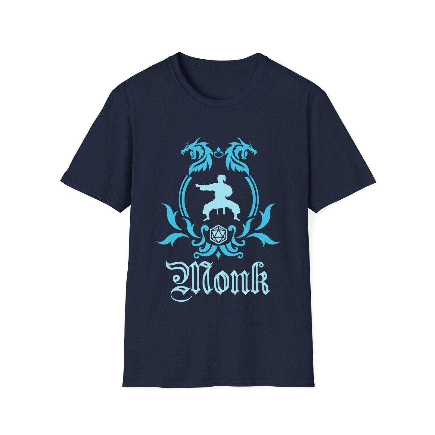 D&D Monk Class Emblem T-Shirt - Navy / S