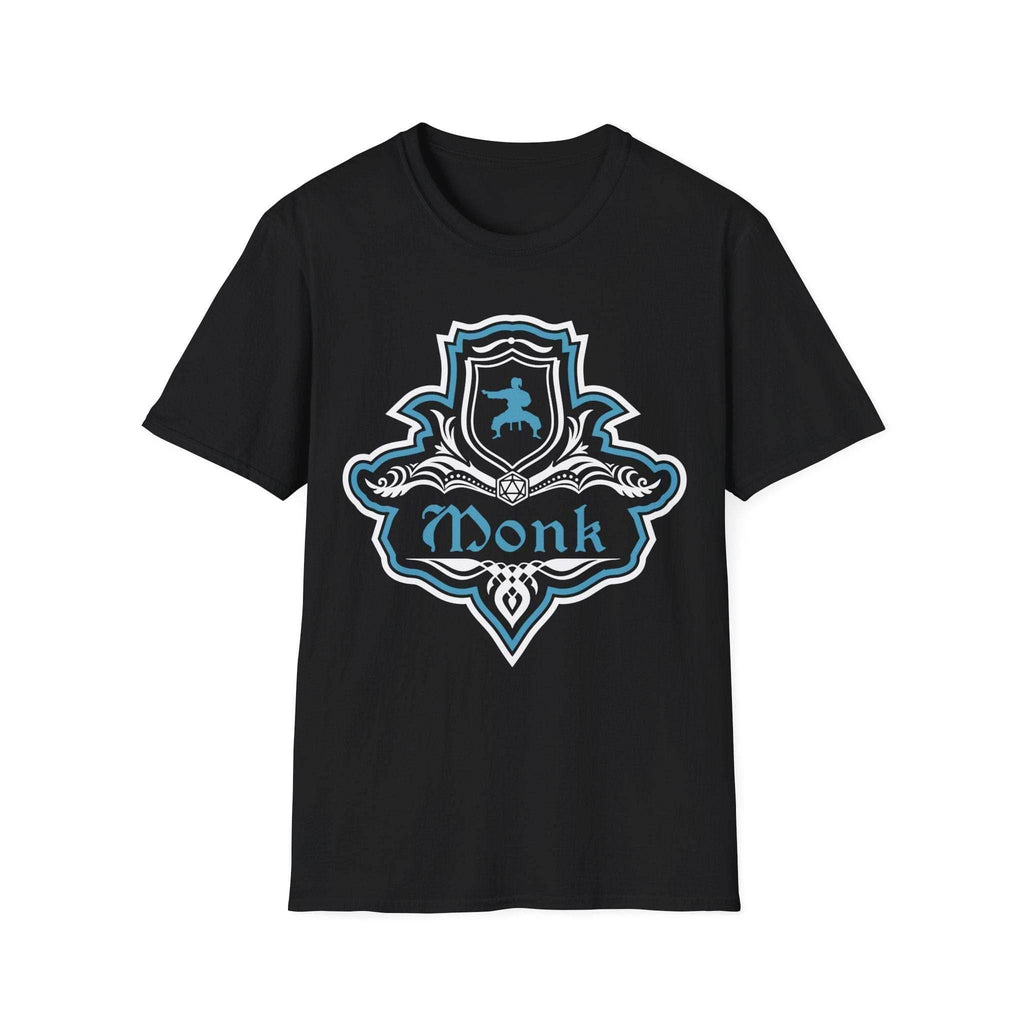 D&D Monk Fancy Emblem T-Shirt - Black / S