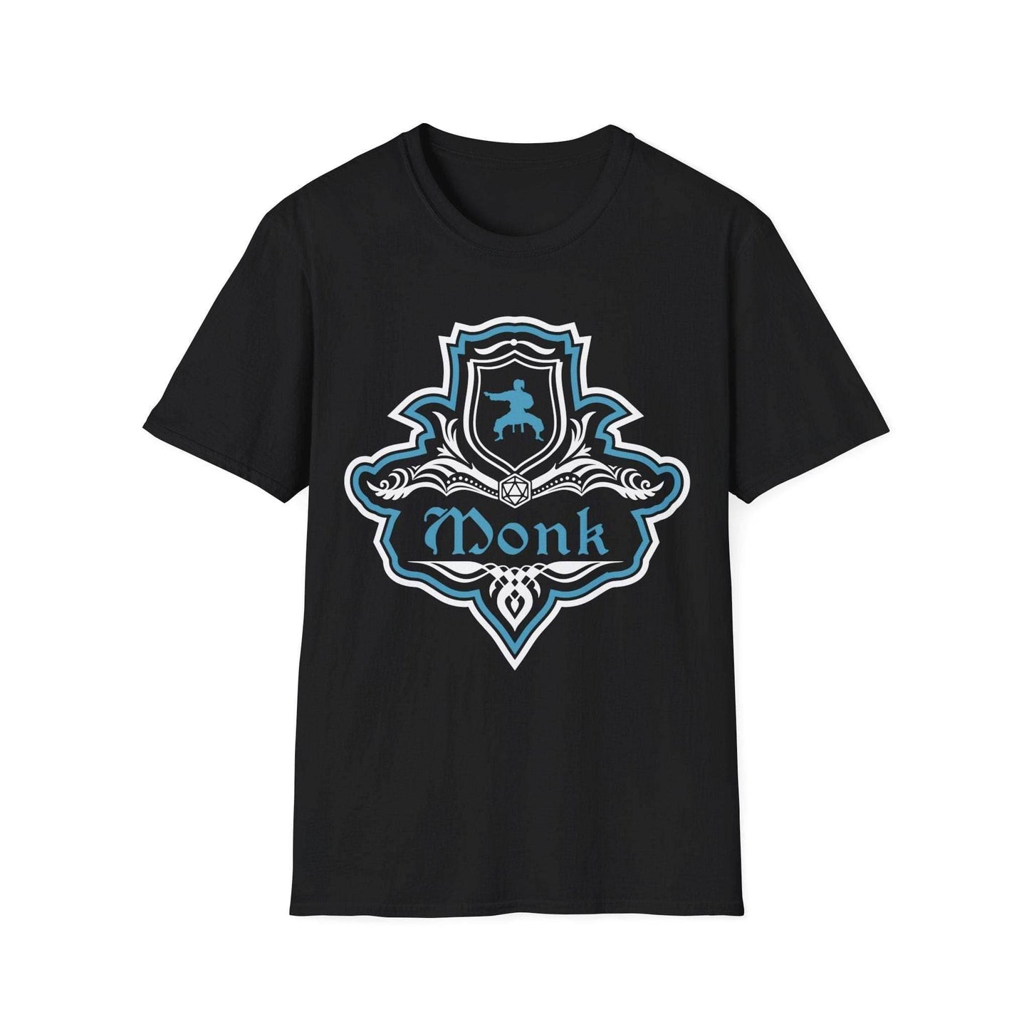D&D Monk Fancy Emblem T-Shirt - Black / S