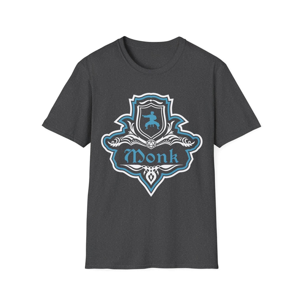 D&D Monk Fancy Emblem T-Shirt - Dark Heather / S