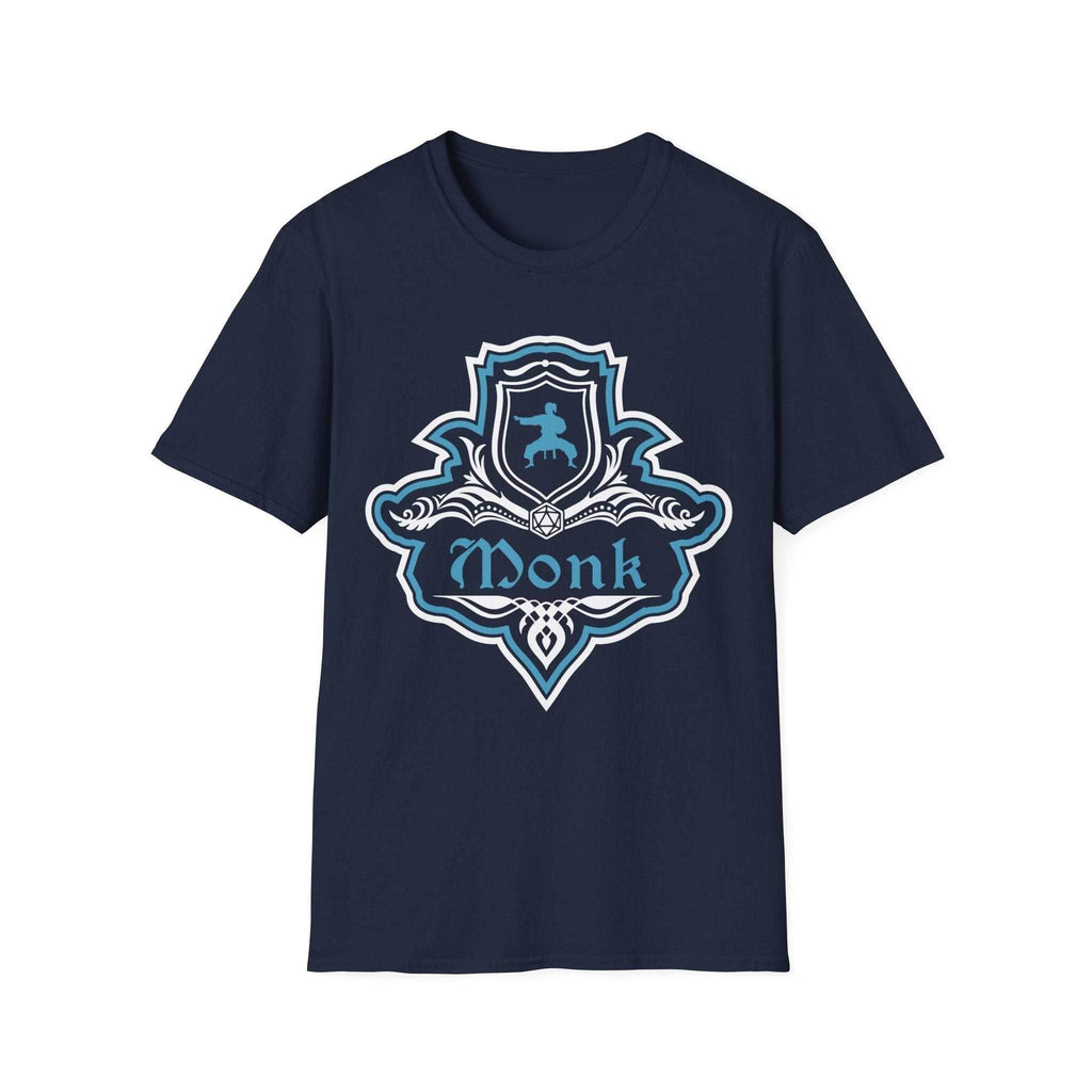 D&D Monk Fancy Emblem T-Shirt - Navy / S